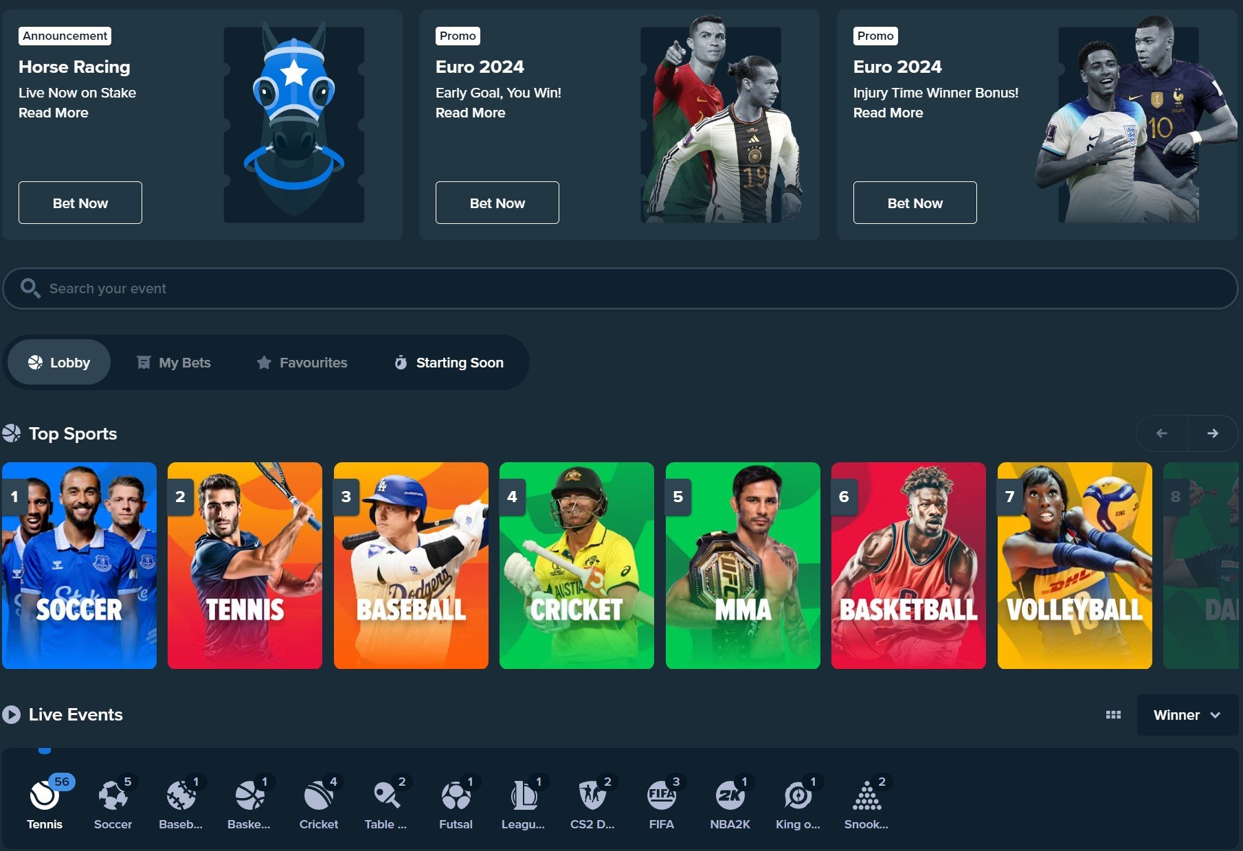 stake casino sports betting